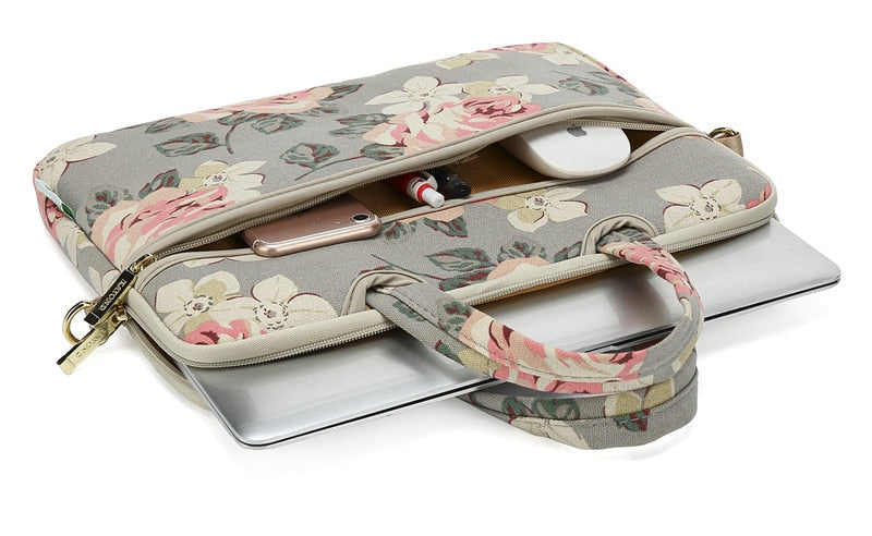 Sacoche Ordinateur Assortiment Floral 14 Pouces - Ma Housse d'Ordinateur