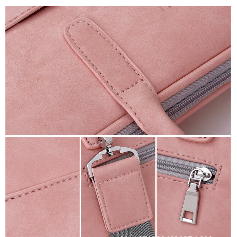 Sacoche Ordinateur en Cuir pour Femme 14 Pouces - Ma Housse d'Ordinateur
