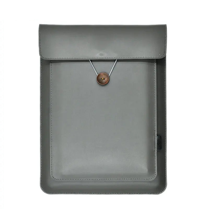 Housse Ordinateur en Cuir Honoré 14 pouces Gris mat