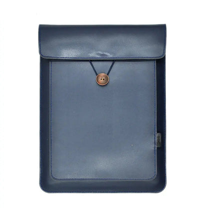 Housse Ordinateur en Cuir Honoré 13 pouces Bleu mat