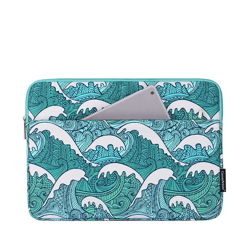 Housse Ordinateur 15 Pouces Blue Waves - Ma Housse d'Ordinateur