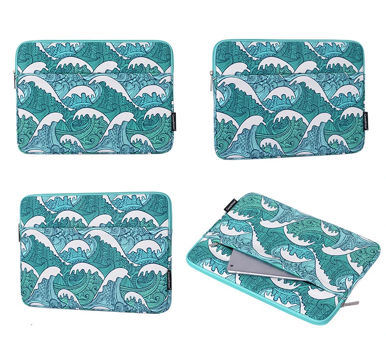 Housse Ordinateur 14 Pouces Blue Waves - Ma Housse d'Ordinateur