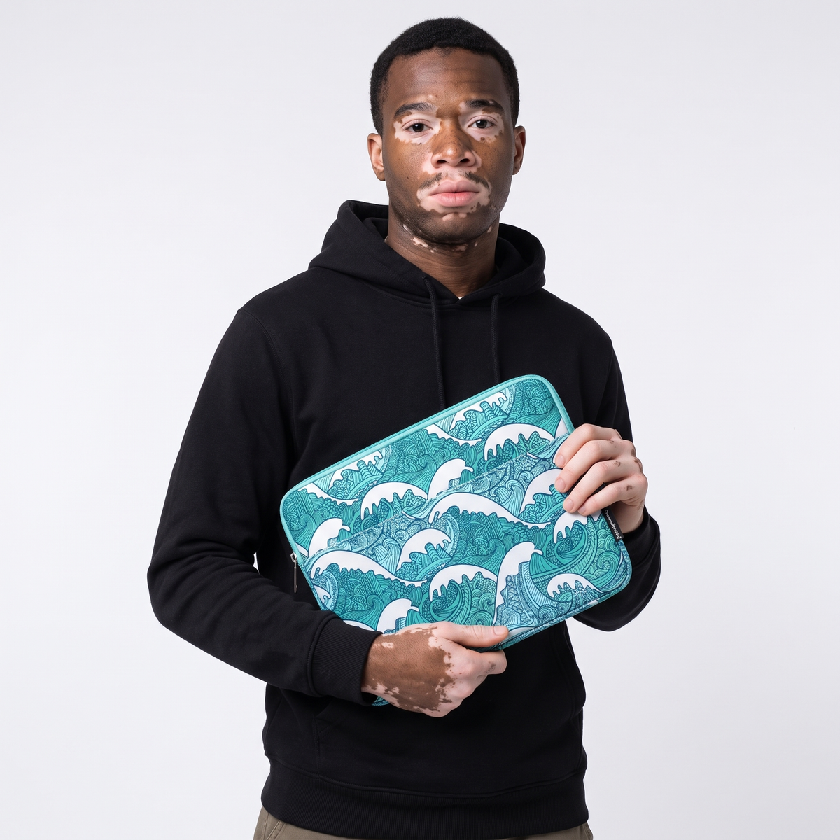 Housse Ordinateur 14 Pouces Blue Waves - Ma Housse d'Ordinateur