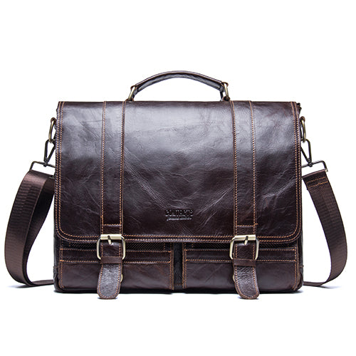 Sacoche Ordinateur Cuir Retro - Ma Housse d'Ordinateur